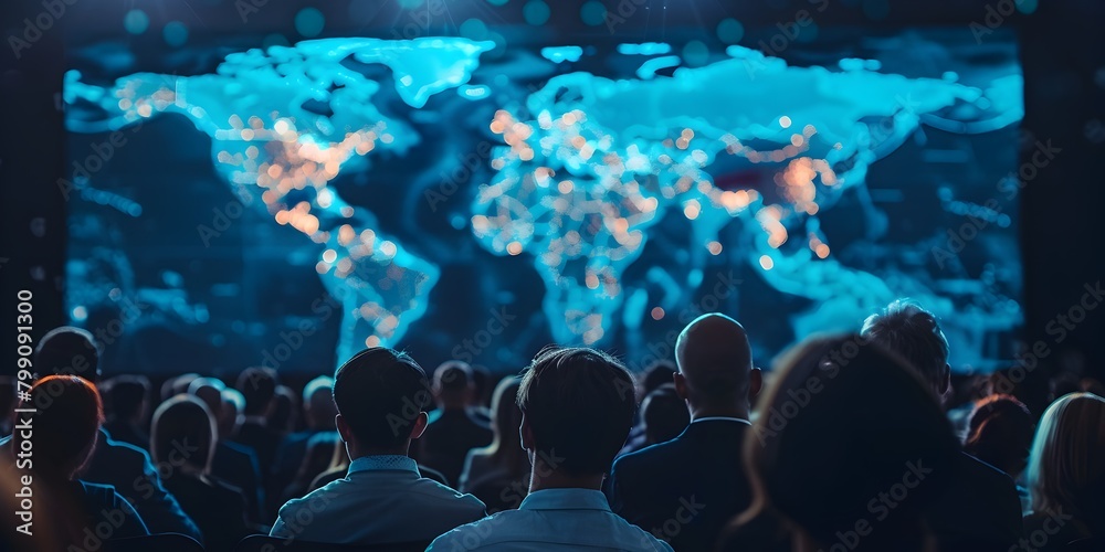 Obraz premium Global Thought Leaders Discuss Future of Interconnected World at Diversity Themed Conference