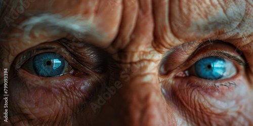 Senior woman in nursing home with fear, stress, grief, or despair closeup. Anxiety, face, and elderly woman melancholy with nostalgia, doubt, or Alzheimer's.