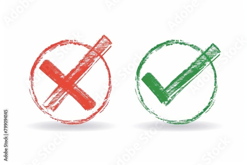 Circle symbol for correct or incorrect