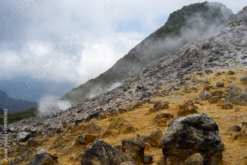 Mount Sibayak in Sumatra, Indonesia photo