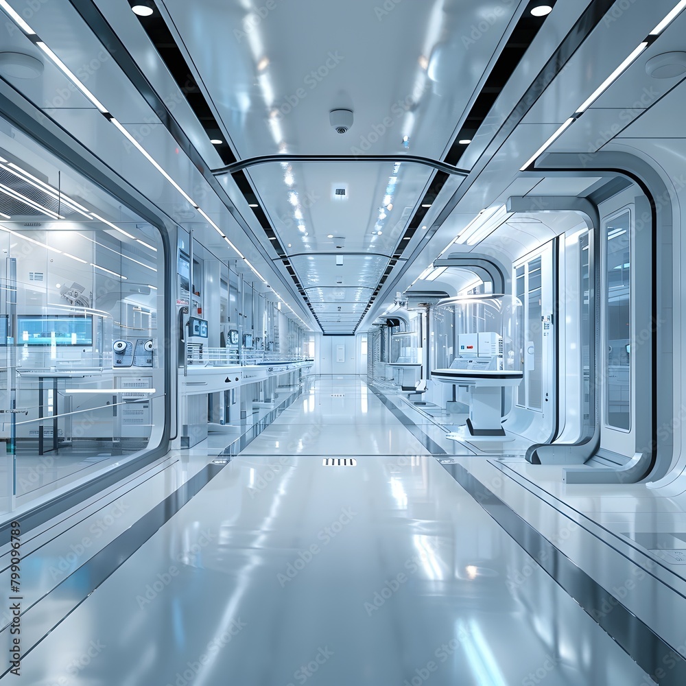 Obraz premium State of the Art Cancer Research Facility Driving Medical Innovation and Healthcare Advancements