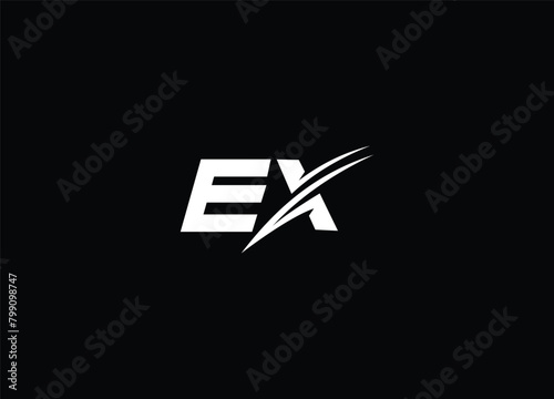 EX creative latter logo design and initial logo