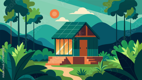 Surrounded by lush rainforest this sauna uses a passive solar design to harness sunlight and maintain comfortable temperatures without using any.