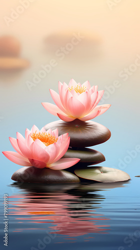 Tranquil spa background