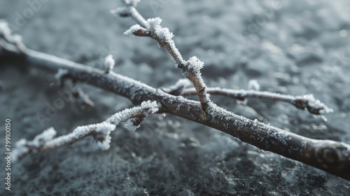 Branch Covered Snow Rock © 2rogan