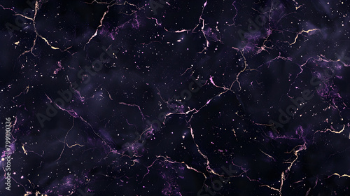 The dark purple marble pattern background gives a natural feel.