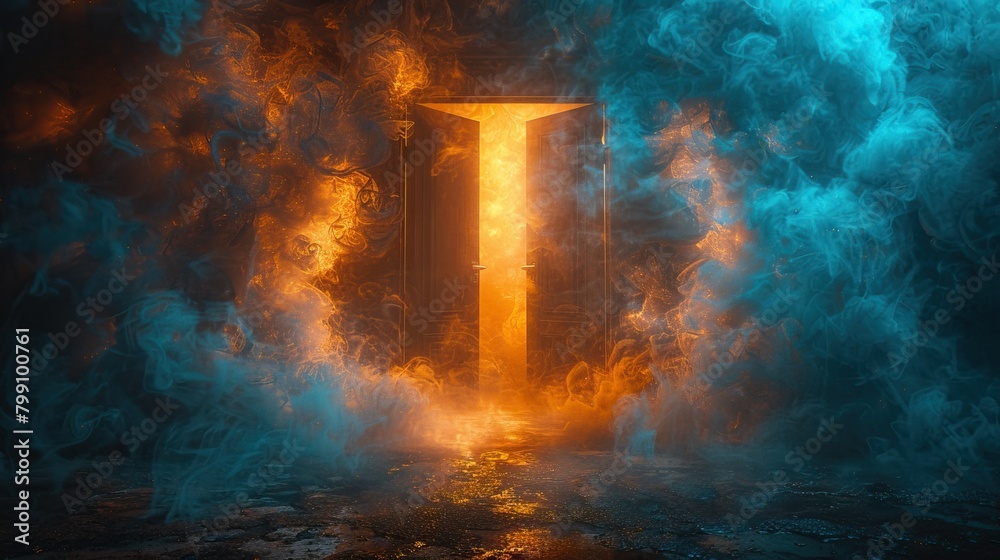Fototapeta premium fire in the sky