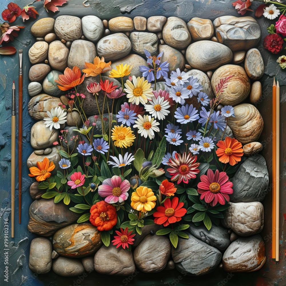 Obraz premium still life with flowers