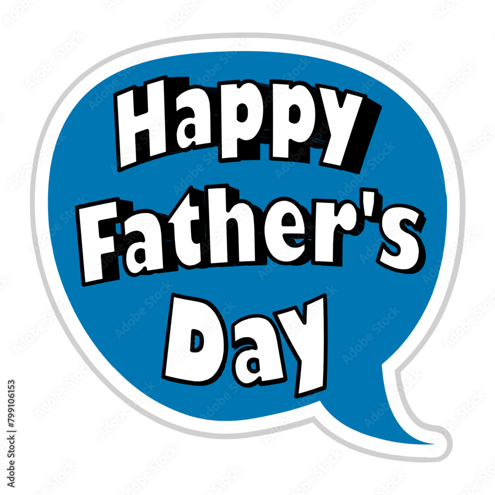 Happy Father's Day Messages Sticker Design lettering sticker typographic message chat badge Happy Father's Day Messages Sticker Design lettering sticker typographic message chat badge