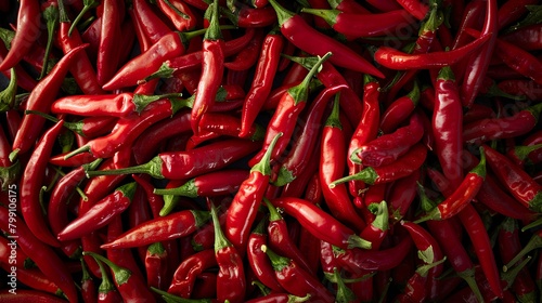 Picture of red jinda chili pepper Vegetables, herbs, red hot chili peppers