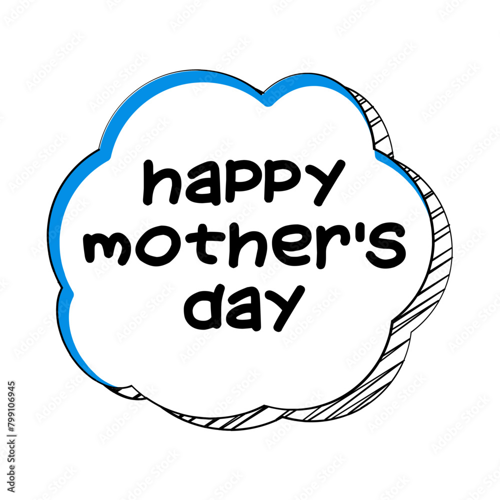 Happy Mother's Day Messages Sticker Design lettering sticker typographic message chat badge Happy Mother's Day Messages Sticker Design lettering sticker typographic message chat badge