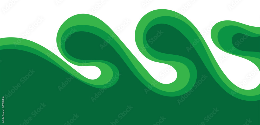 Fototapeta premium curved border header and footer. EPS 10.