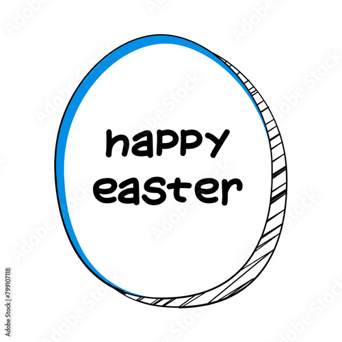 Happy Easter Messages Sticker Design lettering sticker typographic message chat badge