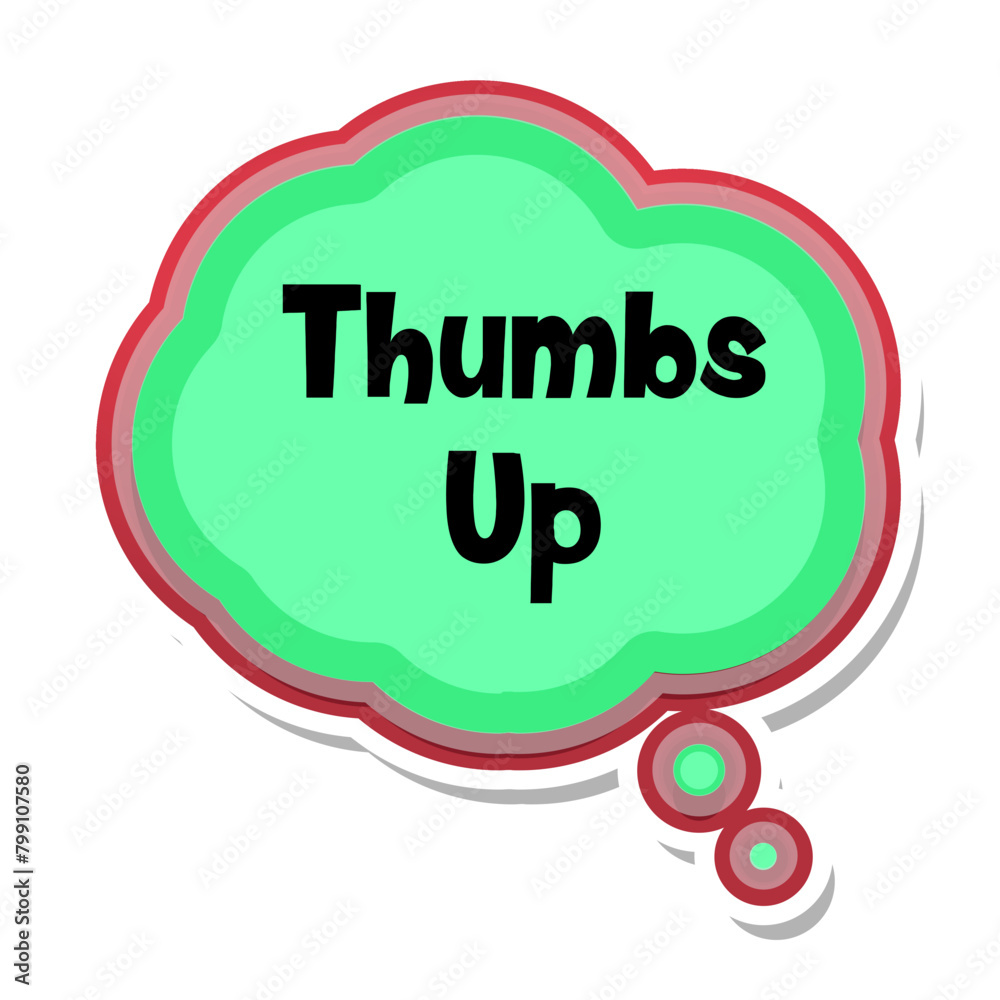 Thumbs Up Messages Sticker Design lettering sticker typographic message chat badge Thumbs Up Messages Sticker Design lettering sticker typographic message chat badge