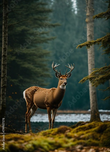 deer in the forest © Abhishek