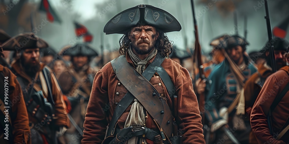 Fototapeta premium Reenacting Historic Battles and Lifestyles Instructional Guides for Honoring Our Heritage