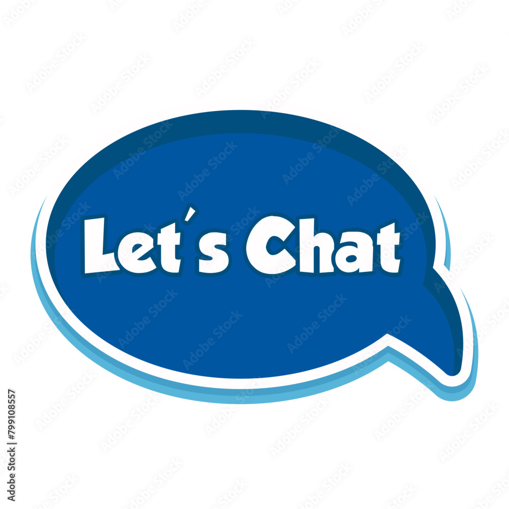 Let's Chat Messages Sticker Design lettering sticker typographic message chat badge Let's Chat Messages Sticker Design lettering sticker typographic message chat badge