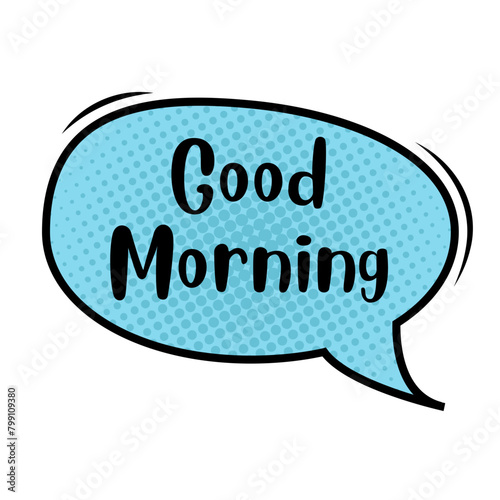 Good Morning Messages Sticker Design lettering sticker typographic message chat badge