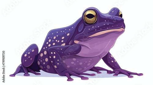 Purple pignose frog. Indian violet froggy with smoo