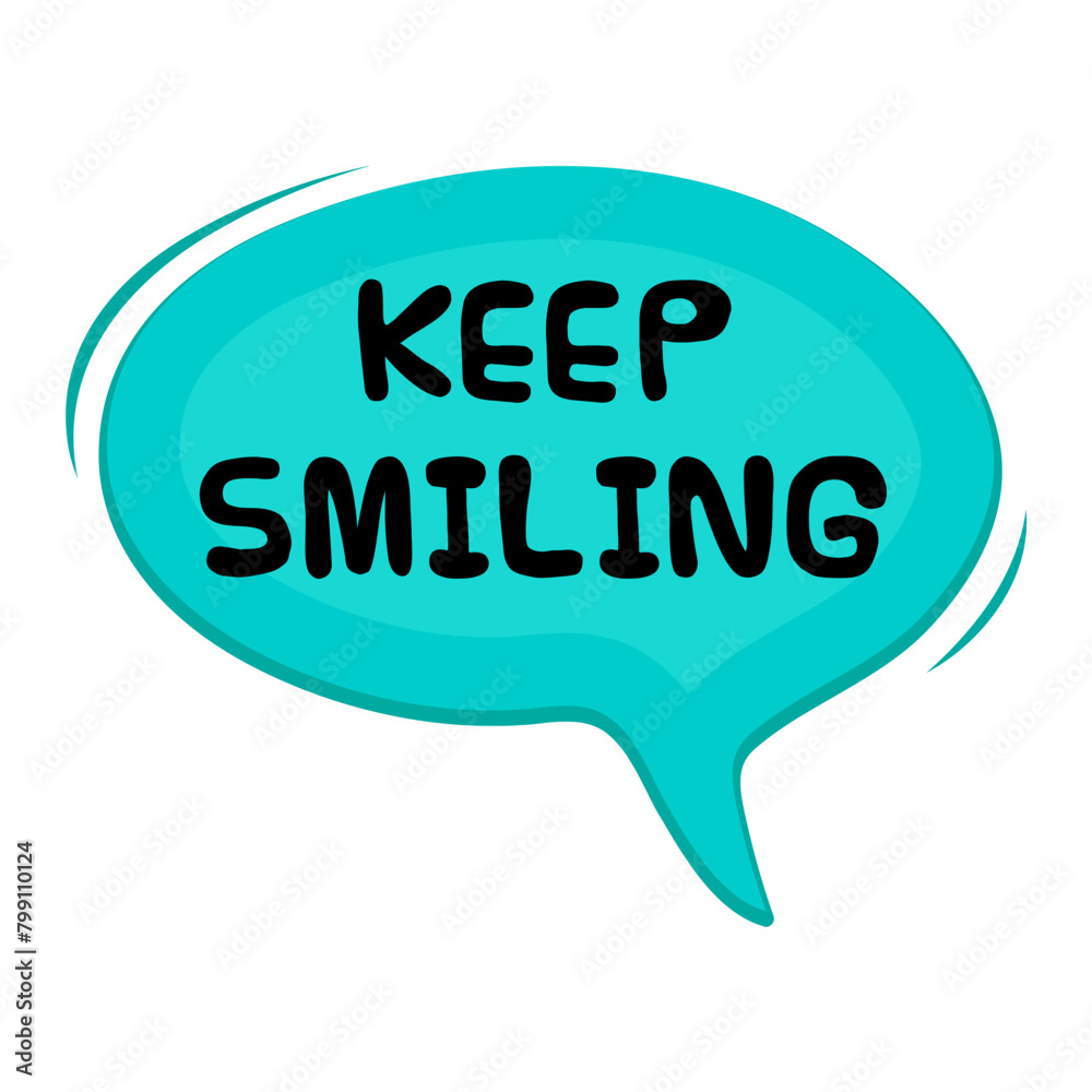 Keep Smiling Messages Sticker Design lettering sticker typographic message chat badge Keep Smiling Messages Sticker Design lettering sticker typographic message chat badge