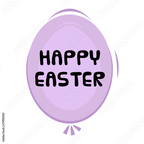 Happy Easter Messages Sticker Design lettering sticker typographic message chat badge