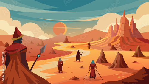 Desolate lands are inhabited by telepathic tribes who use their abilities to navigate the dangerous terrain and protect their people from harm..