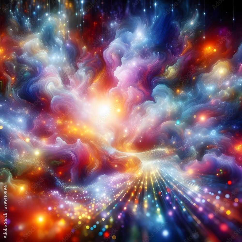 Luminous Dreamscape featuring abstract colorful lights display Luminous Dreamscape featuring abstract colorful lights display