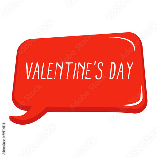 Valentine's Day Messages Sticker Design lettering sticker typographic message chat badge
