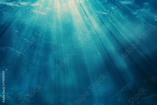 Oceanic Illumination: Underwater Mystique with Ethereal Light