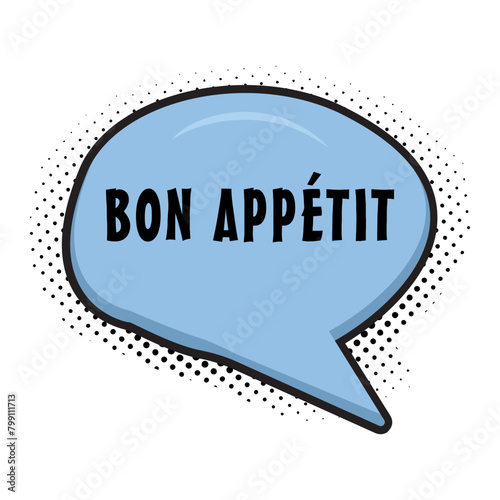 Bon App�tit Messages Sticker Design lettering sticker typographic message chat badge