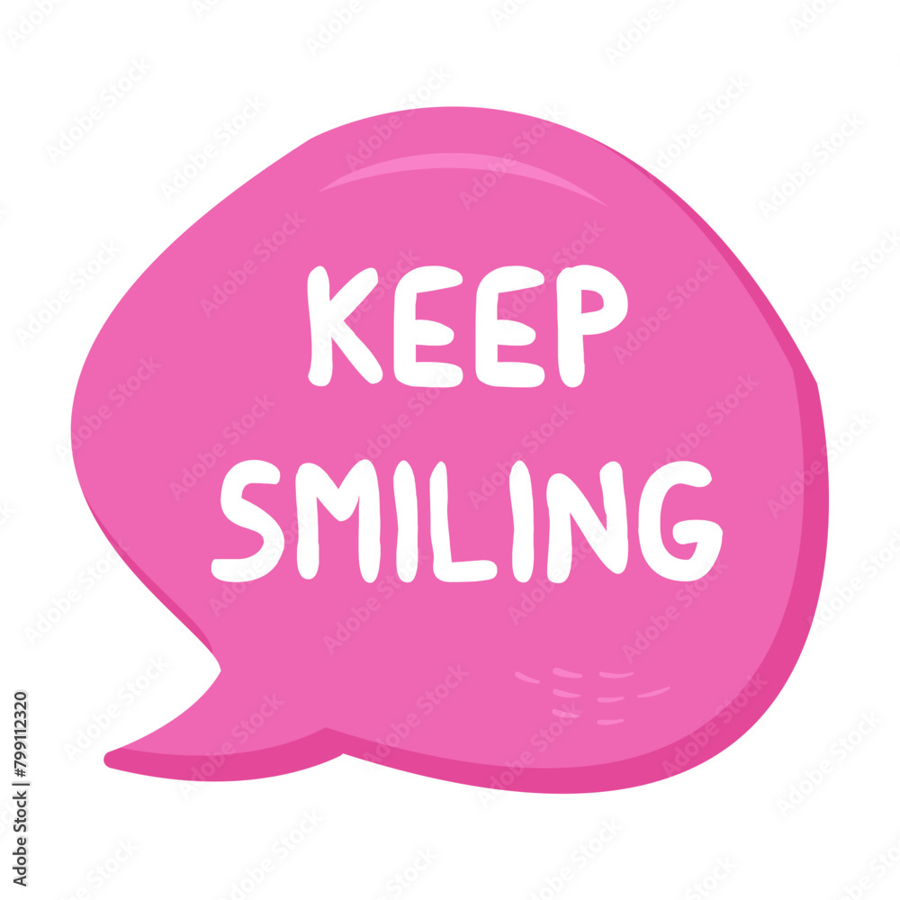Keep Smiling Messages Sticker Design lettering sticker typographic message chat badge Keep Smiling Messages Sticker Design lettering sticker typographic message chat badge