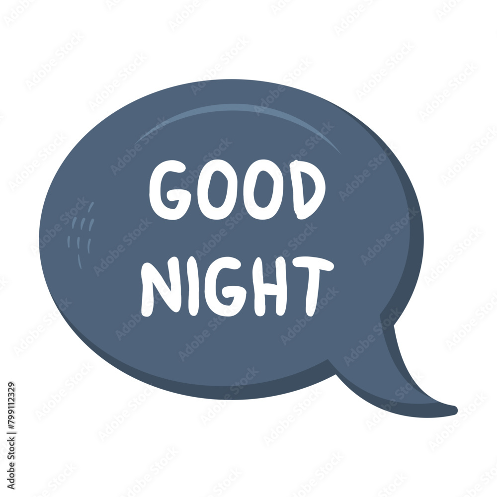 Good Night Messages Sticker Design lettering sticker typographic message chat badge Good Night Messages Sticker Design lettering sticker typographic message chat badge