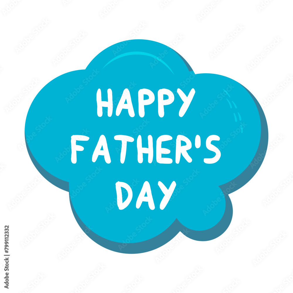 Happy Father's Day Messages Sticker Design lettering sticker typographic message chat badge Happy Father's Day Messages Sticker Design lettering sticker typographic message chat badge