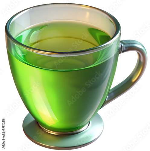 green tea cup, generative ai
