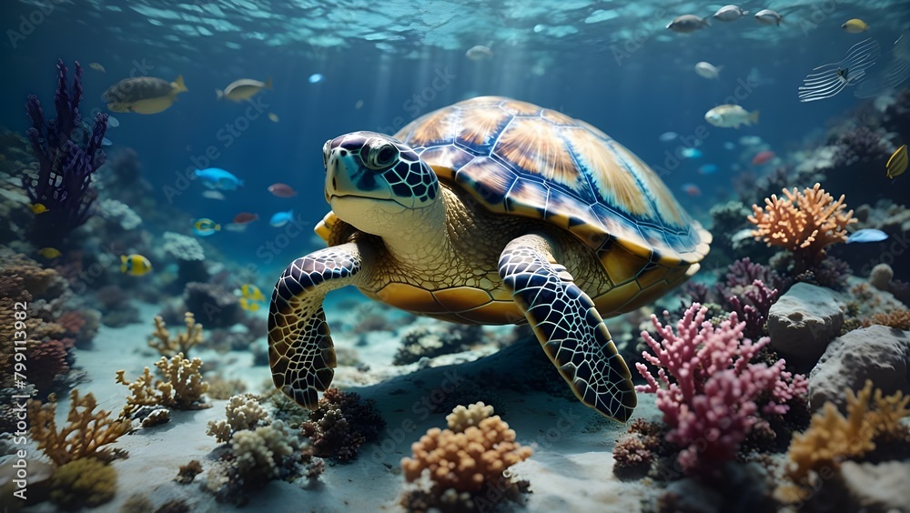 Fototapeta premium water animals