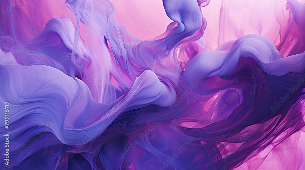 Abstract liquid motion in prismatic shades of amethyst Abstract liquid motion in prismatic shades of amethyst