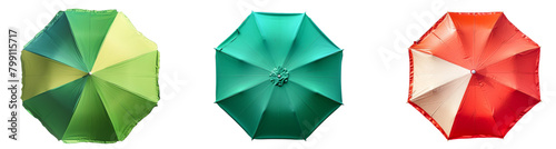 Vibrant Two-Tone Umbrella Isolated photo