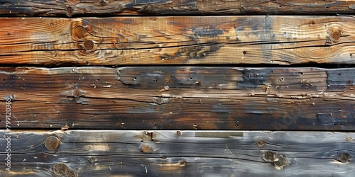 Close Up of Wooden Wall photo