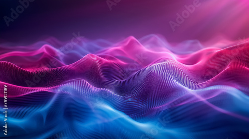 Dynamic and luxurious abstract background of algorithmic quantum fields, depicted in vivid, premium colors for high-quality technology-themed photos