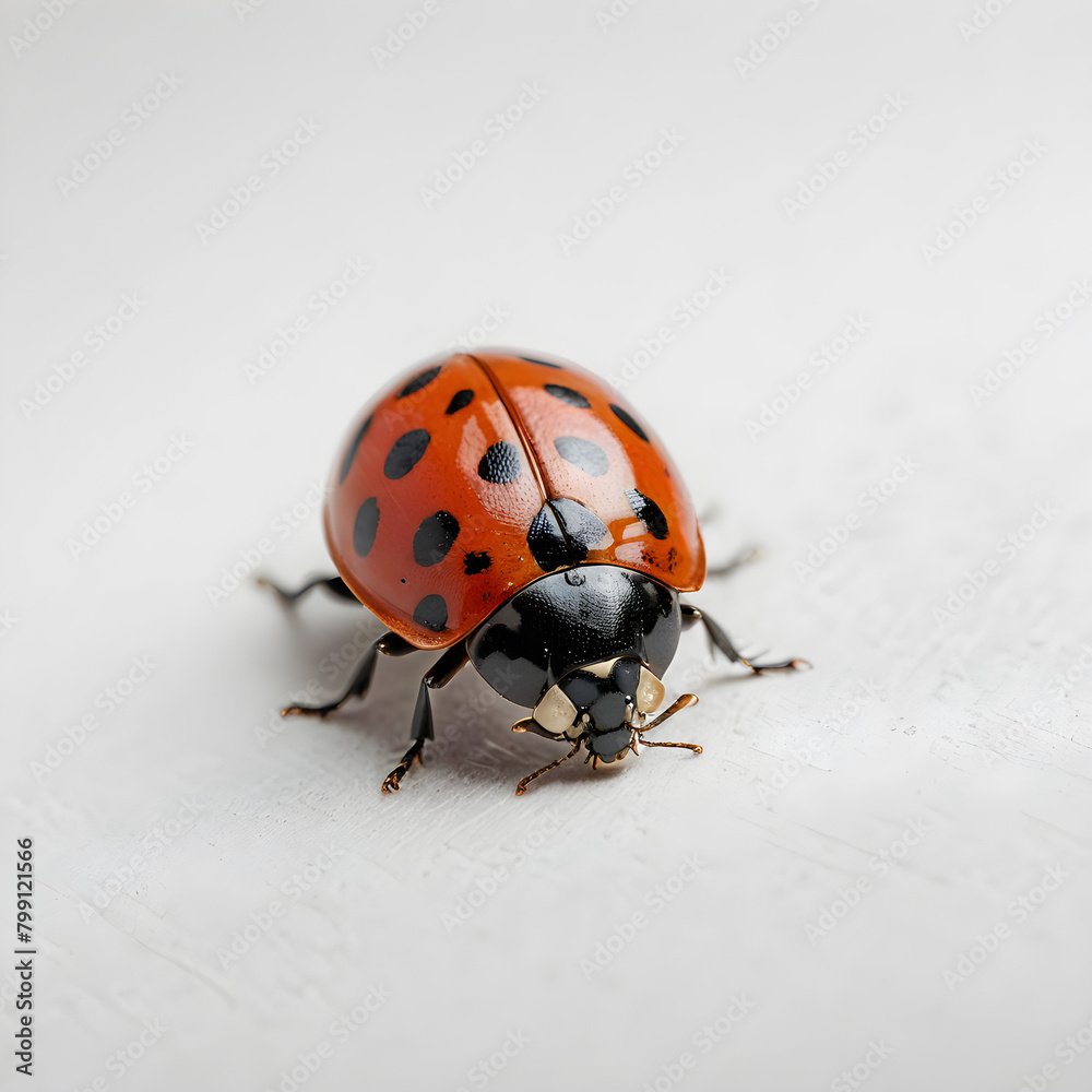 Fototapeta premium ladybug on a white background