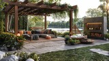 Sustainable Living Inspiration: An inspirational outdoor living area with modern furniture