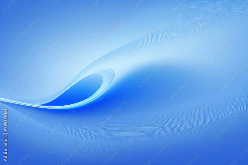 Obraz premium Sfondo blu astratto, forma liscia dal design curva blu di colore blu con linee sfocate