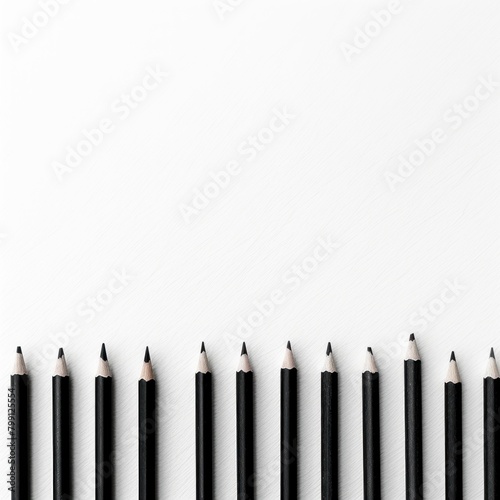Black crayon drawings on white background texture pattern with copy space for product design or text copyspace mock-up template for website banner