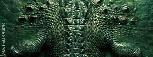 crocodile skin texture background. Leather business. Close-up of textured reptile skin photo
