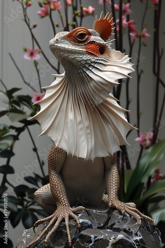 Frilled Lizard © Holly Design