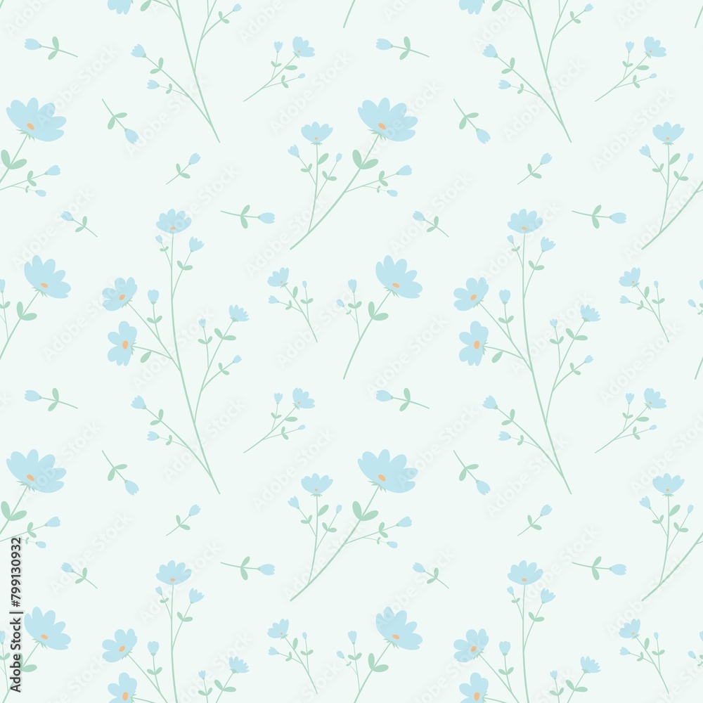 seamless pattern with flowers