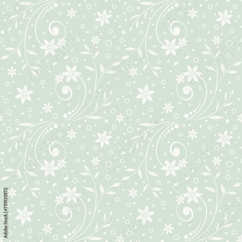 seamless pattern with flowers