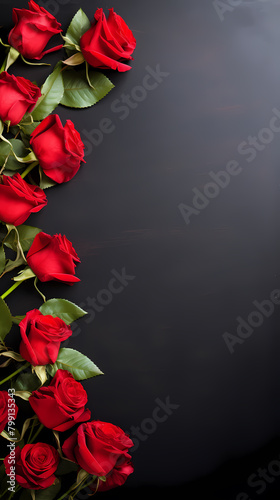 red rose border