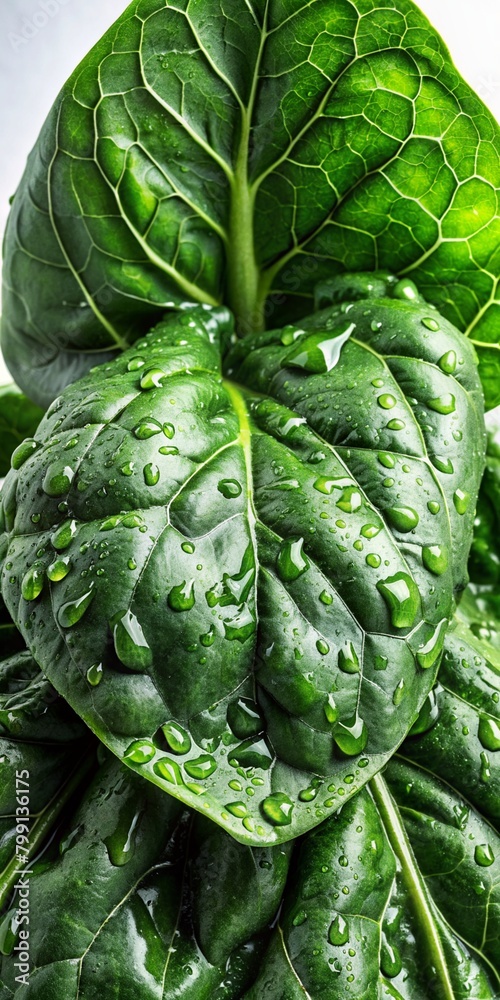 Fototapeta premium Background Photo of Fresh, Wet, and Organic Vegetables