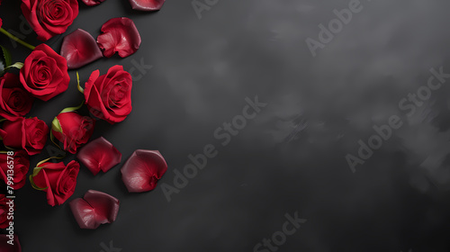 red rose border © jiejie